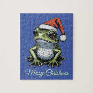 Weihnachtsfrosch Cottagecore Vintage Viktorianisch Puzzle