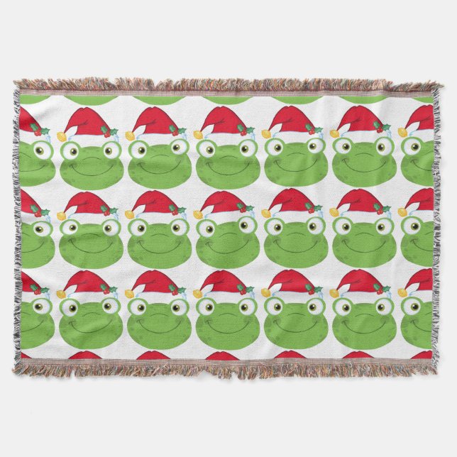 Weihnachtsfrosch Decke (Vorderseite)