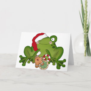 Weihnachtsfrosch Feiertagskarte