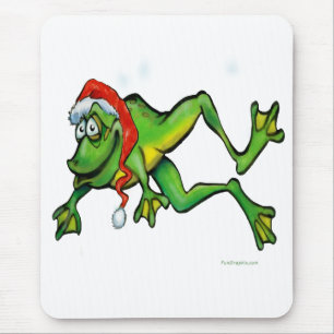 Weihnachtsfrosch Mousepad