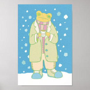 Weihnachtsfrosch Poster