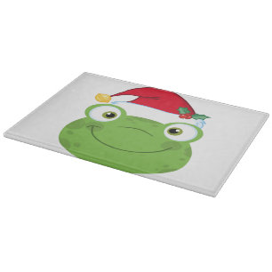 Weihnachtsfrösche Schneidebrett