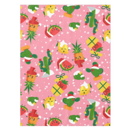 Weihnachtsfrucht Erdbeere Wassermelone Zitrone Tischdecke