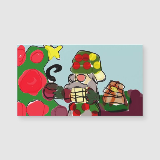 Weihnachtsfrühstück  magnetkarte (Vorderseite)