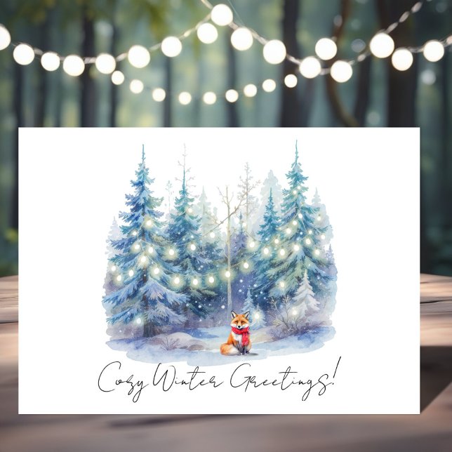 Weihnachtsfuchs Karte (Cozy Winter Greetings! )