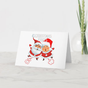 Weihnachtsfurze Santa & Mrs. Claus Karte