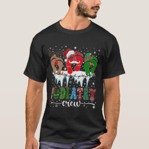 Weihnachtsfußabdruck Doktor Podiatrist Podiatrie C T-Shirt