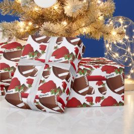 Weihnachtsfußball | DIY Text Geschenkpapier