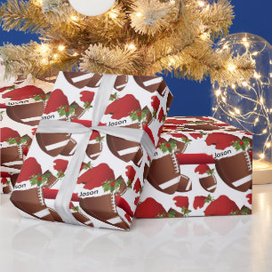 Weihnachtsfußball   DIY Text Geschenkpapier