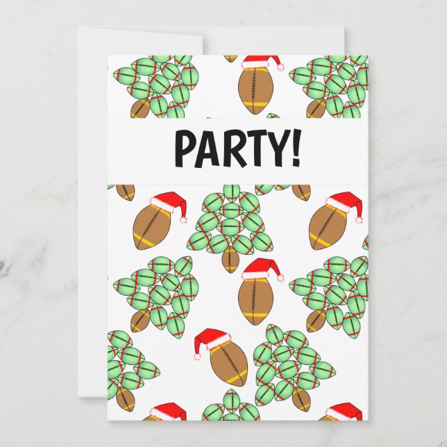 Weihnachtsfußball Einladung (Vorderseite)
