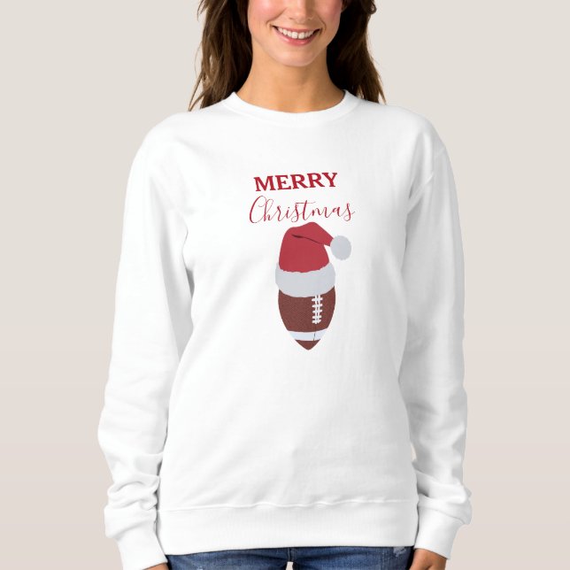 Weihnachtsfußball Gridiron Ball Festival Sweatshirt (Vorderseite)