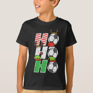 Weihnachtsfußball Ho Ho Ho Fußball Xmas Sport Männ T-Shirt