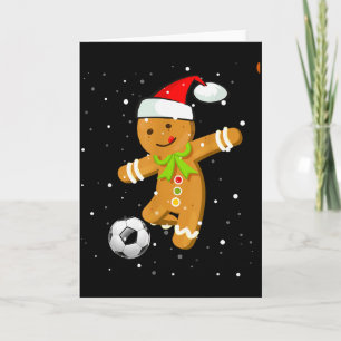 Weihnachtsfußball Lebkuchen-Spieler Karte