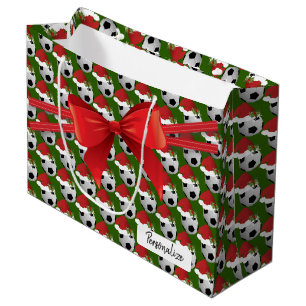 WeihnachtsFußball-Muster - groß Große Geschenktüte