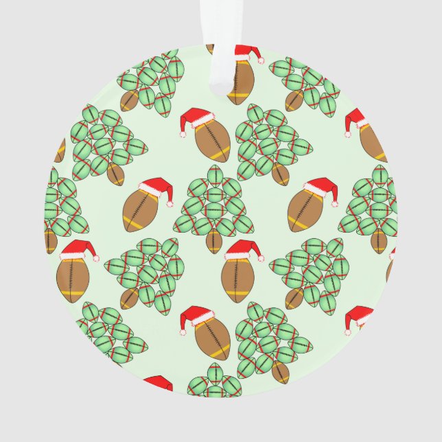 Weihnachtsfußball Ornament (Rückseite)