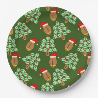 Weihnachtsfußball Pappteller