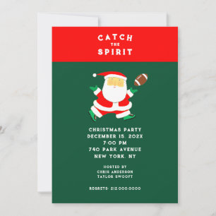 Weihnachtsfußball-Party Einladung