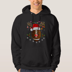 Weihnachtsfußball Reindeer Funny Sport Weihnachten Hoodie