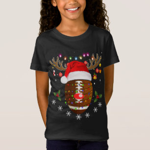 Weihnachtsfußball Reindeer Funny Sport Weihnachten T-Shirt