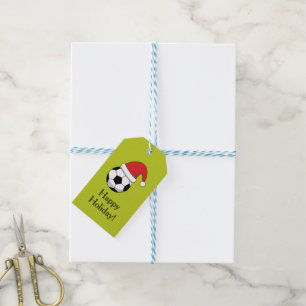 Weihnachtsfußball Santa Claus Hut Personalisieren Geschenkanhänger