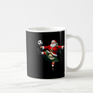 Weihnachtsfußball Santa Lustiger Fußball Festlich Kaffeetasse
