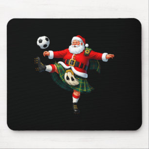 Weihnachtsfußball Santa Lustiger Fußball Festlich Mousepad