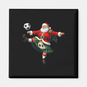 Weihnachtsfußball Santa Lustiger Fußbyll Festlich  Magnet