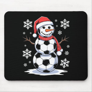 Weihnachtsfußball Schneemann Lustiger Fußball Weih Mousepad