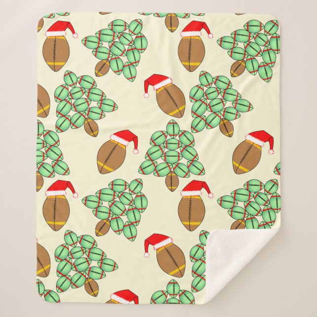 Weihnachtsfußball Sherpadecke (Vorderseite)