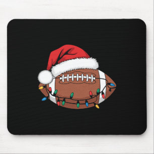 Weihnachtsfußball-Spieler WeihnachtsLICHT Weihnach Mousepad