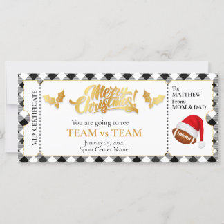Weihnachtsfußball-Ticket, Überraschungsgutschein