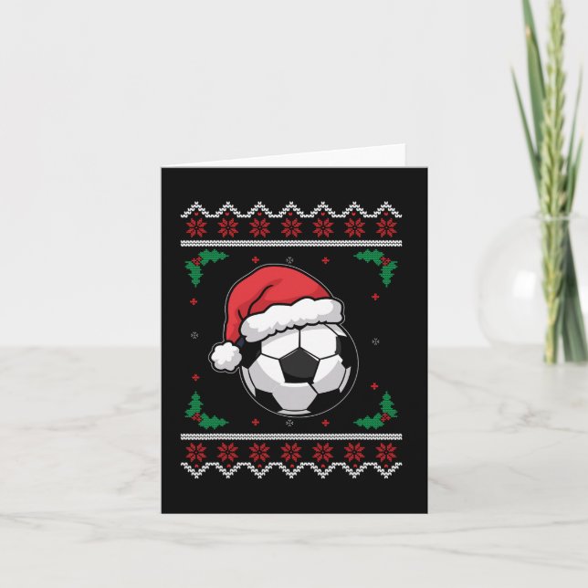 Weihnachtsfußball Weihnachten Weihnachten Weihnach Karte (Vorderseite)