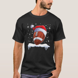 Weihnachtsfußball Weihnachtsmannmütze Fußball Mama T-Shirt