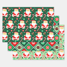 Weihnachtsfußball-Wrapping Paper Sheets
