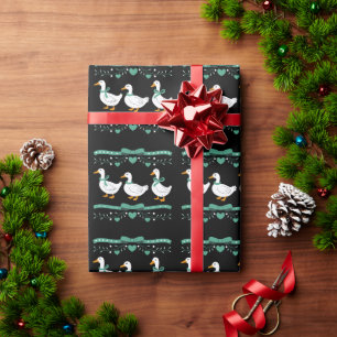 Weihnachtsgans Lustige Gans Liebhaber Xmas  Geschenkpapier