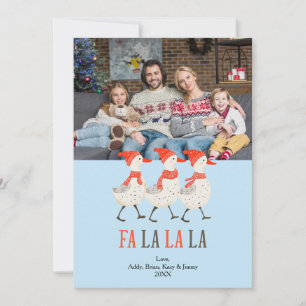 Weihnachtsgans Niedliches Foto Feiertagskarte