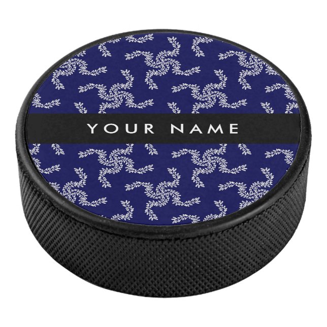 Weihnachtsgarland, Blau, Ihr Name, Personalisieren Eishockey Puck (3/4)