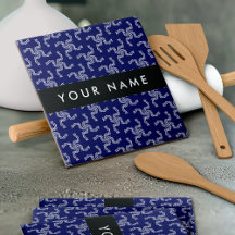 Weihnachtsgarland, Blau, Ihr Name, Personalisieren