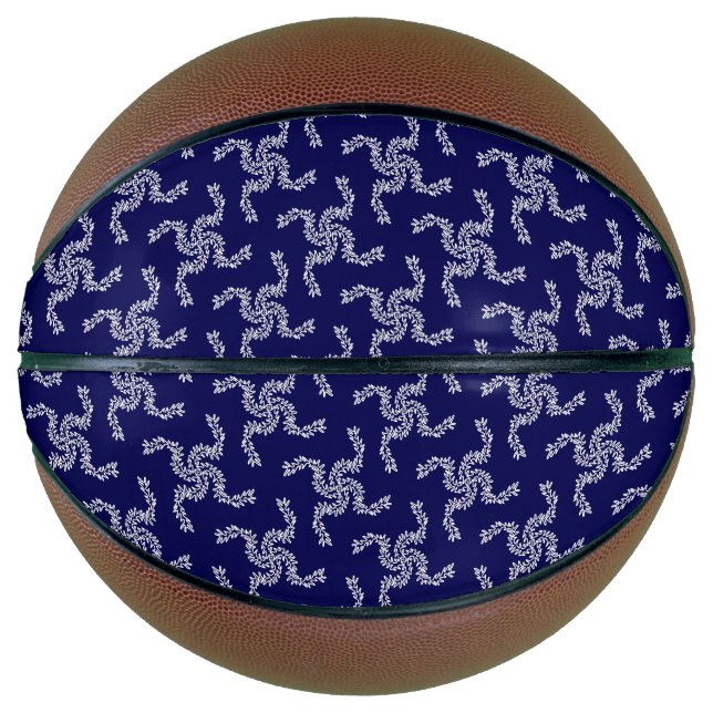 Weihnachtsgarland Blau, Weihnachtsdekoration, Weih Basketball (Vorderseite)