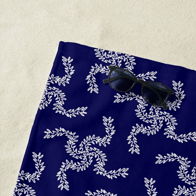 Weihnachtsgarland Blau, Weihnachtsdekoration, Weih Strandtuch (Beispiel)