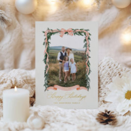 Weihnachtsgarland-Foto Folien Feiertagskarte