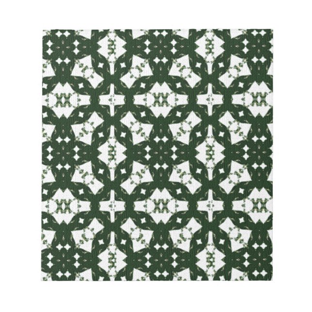 Weihnachtsgarland Green Notizblock (Vorderseite)