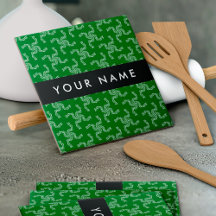 Weihnachtsgarland, Grün, Ihr Name, Personalisieren