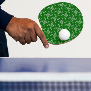 Weihnachtsgarland Grün, Weihnachtsdekoration Tischtennis Schläger