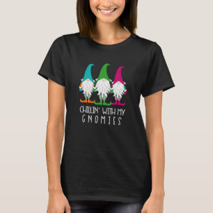 Weihnachtsgarten Gnome Gnomie Beard Hat Sock Shock T-Shirt