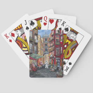 Weihnachtsgasse Italien Spielkarten