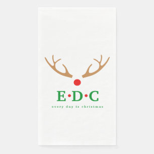 Weihnachtsgasttücher für jeden Tag Serviette