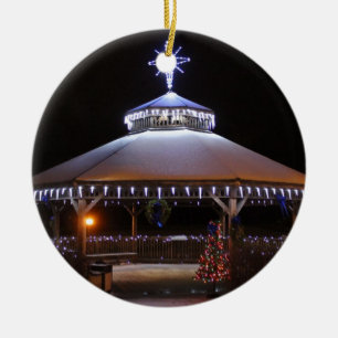 WeihnachtsGazebo Keramik Ornament