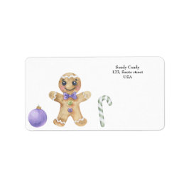 Weihnachtsgebäck Adressaufkleber