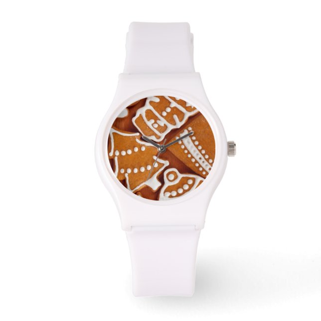Weihnachtsgebäck Armbanduhr (Vorderseite)